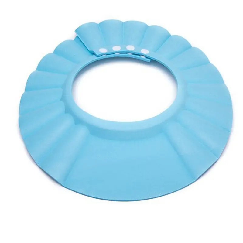 Aparatoare șampon Little Mom Happy Bath Blue, reglabilă
