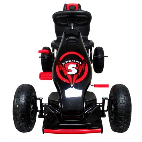 R-Sport Gokart Rosu cu Roti Gonflabile - imagine 2
