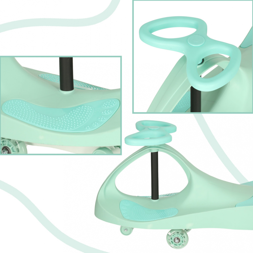 Plasmacar Ikonka Pastel Mint cu LED, 50 kg - imagine 6