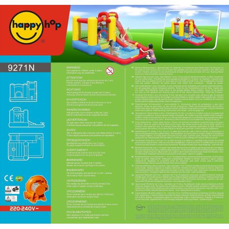Happy Hop Jump & Splash Spațiu Gonflabil cu Apă - imagine 11