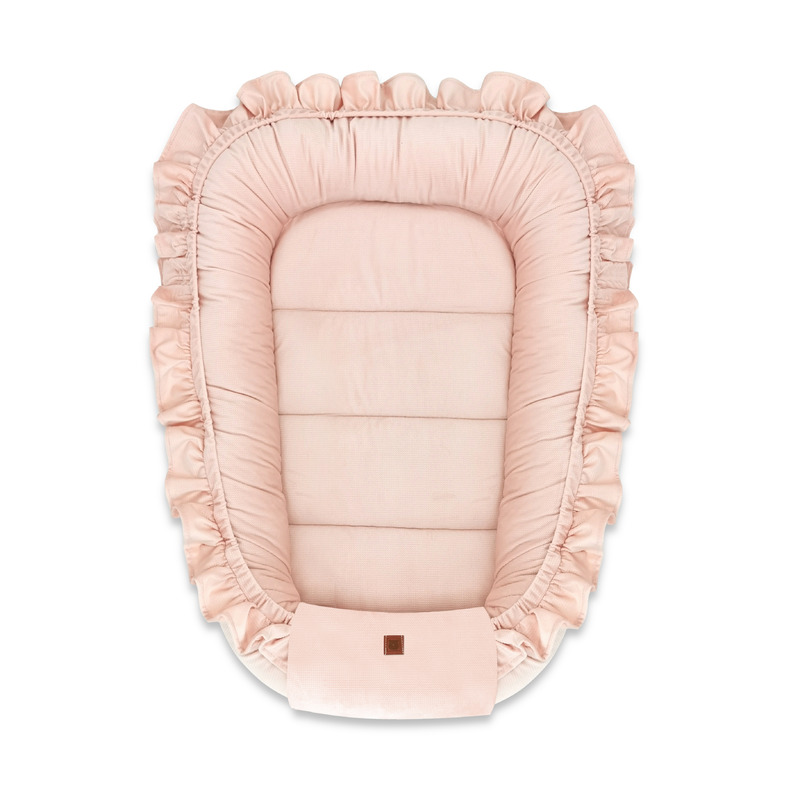 Cosulet Dormit MimiNu Baby Nest Catifea Magnolia