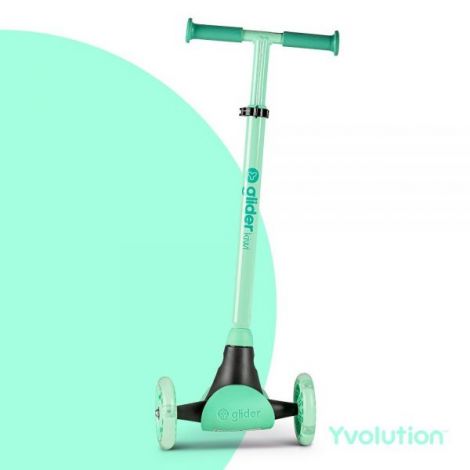 Yvolution Y Glider Kiwi - Trotineta cu 3 Roti LED - imagine 3