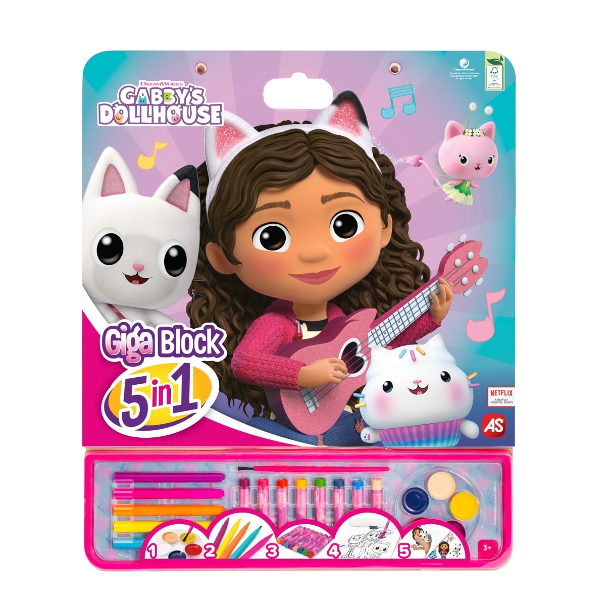Set Desen Gabby's Dollhouse 5 in 1