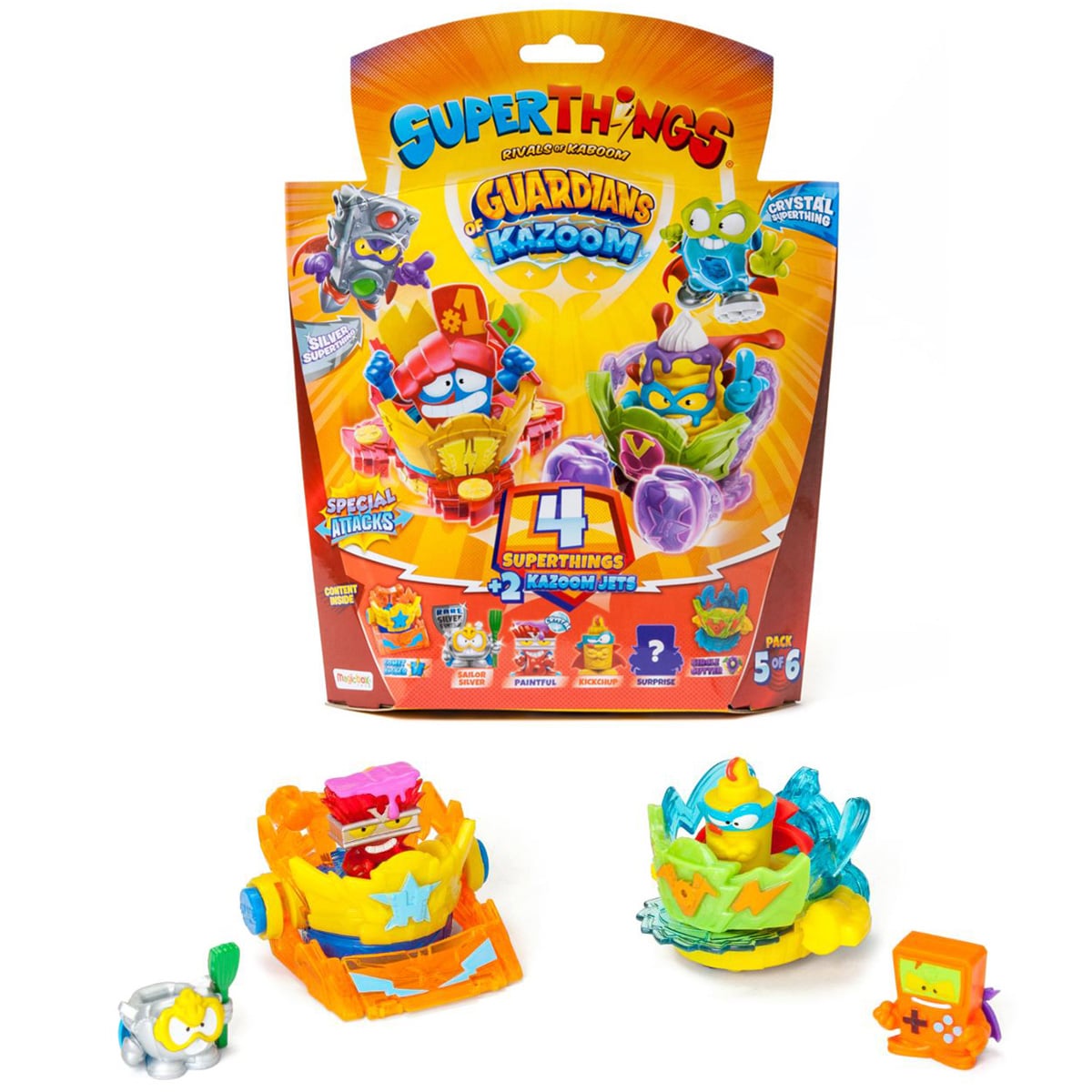 Set SuperThings Guardians of Kazoom Jet, Rosu
