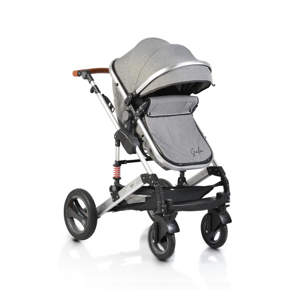 Carucior 2in1 Moni Gala Dark Grey, Aluminiu - imagine 12