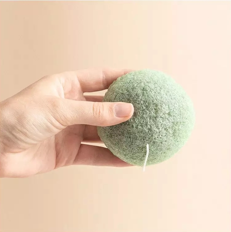 Burete Konjac Aromandise Verde Catifelare - imagine 5