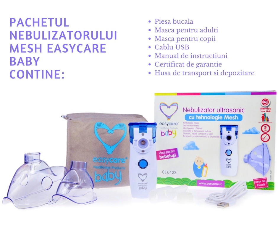 Nebulizator EasyCare Baby Mesh, Silentios - imagine 2