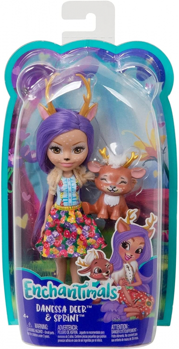 Papusa Enchantimals Danessa Deer si Sprint