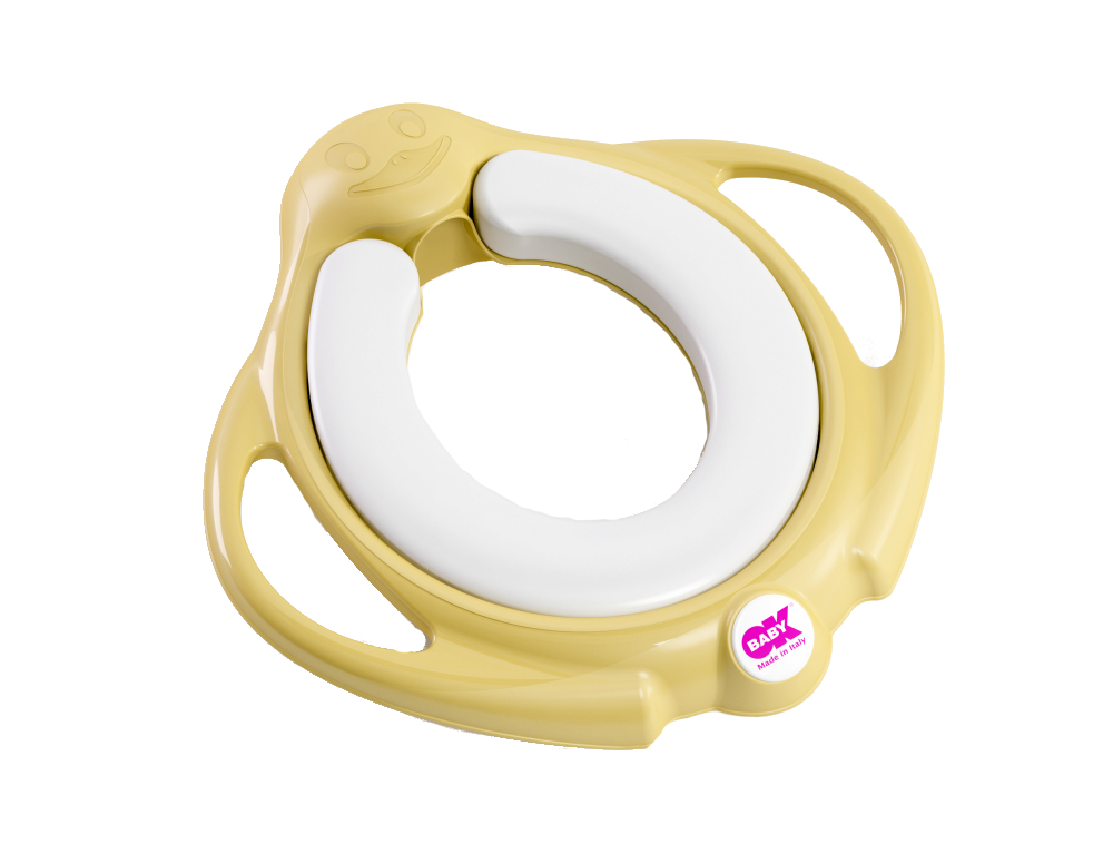 Reductor toaleta OKBaby Pinguo Galben, Confortabil - imagine 6