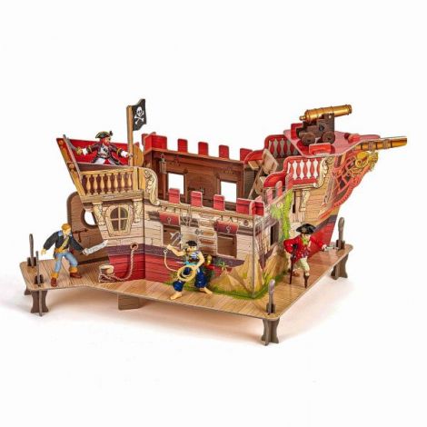 Papo Corabie Pirati 3D Puzzle - Educativ - imagine 3