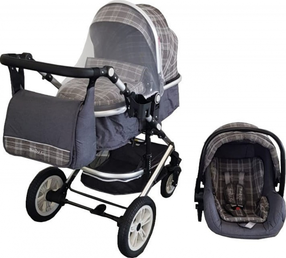 Carucior Baby Care Pro 530 3-in-1 Transformabil Gri