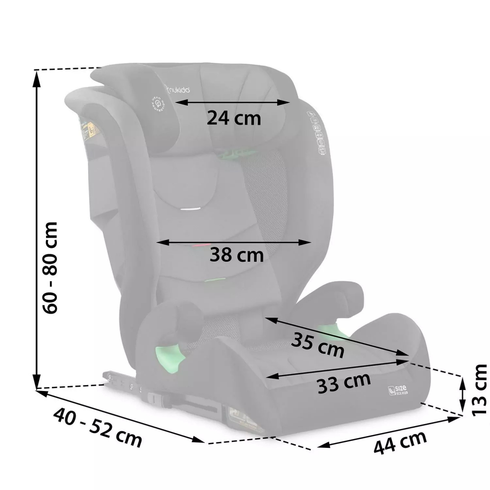 Scaun Auto Nukido I-SIZE, Siguranta Maximă - imagine 8
