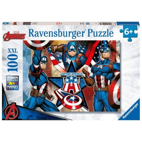 Puzzle Captain America 100 Piese Ravensburger - imagine 2