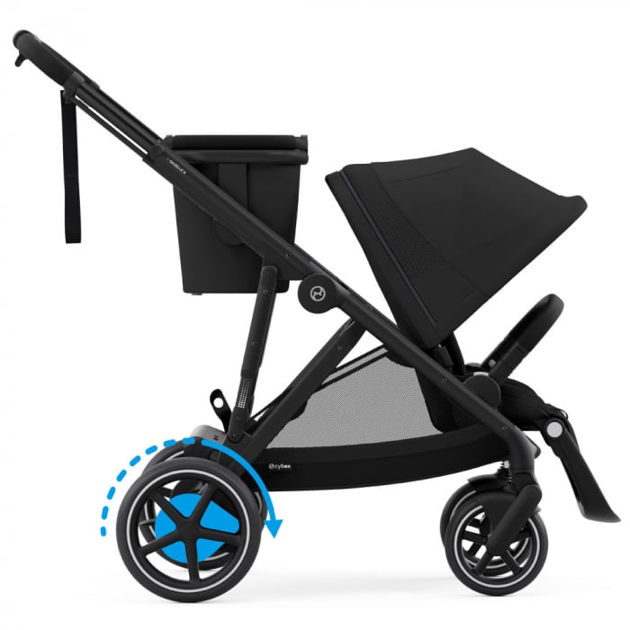 Carucior Cybex e-Gazelle S Moon Black | Electric 3 in 1