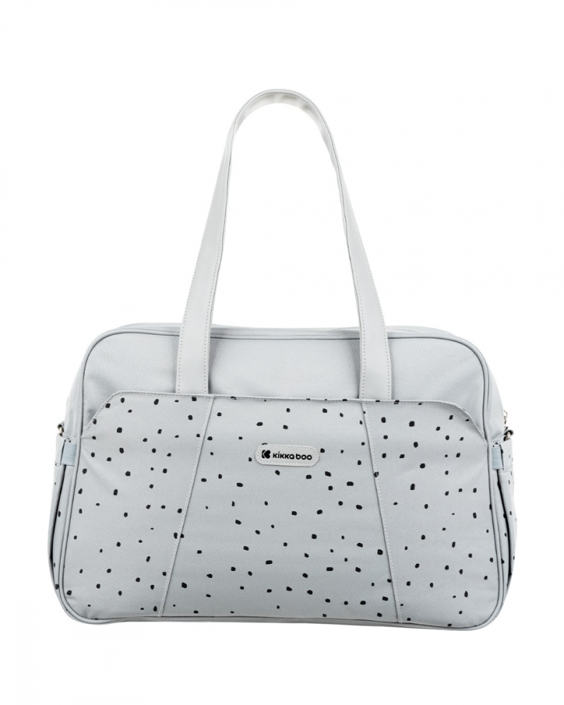 Geantă Kikkaboo Chelsea Dots Gri cu Accesorii