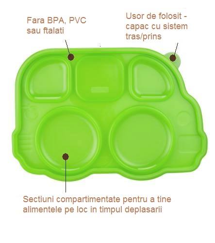 Tavita Innobaby Orange Smart Bus Platter - imagine 5