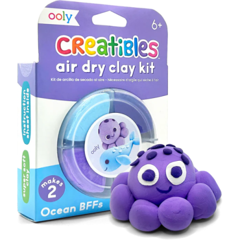 Plastilina Ooly Ocean DIY 4 culori cu uscare la aer