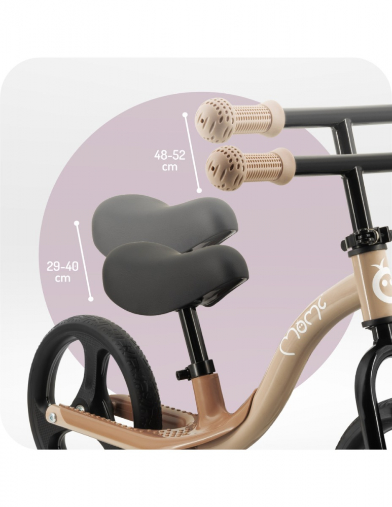 Bicicleta Momi Isoka LED Beige | Echilibru - imagine 3