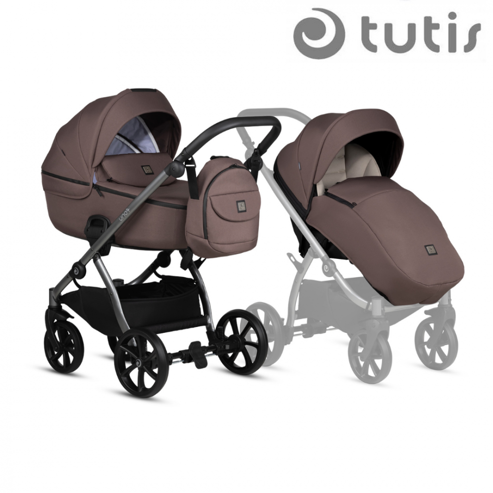 Carucior 2in1 Tutis Uno 5+ Cocoa - Reversibil - imagine 8
