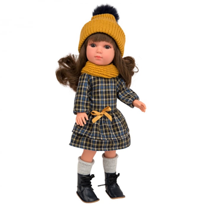 Păpușă Arias Carlota Elegance 36 cm, Mustard Navy
