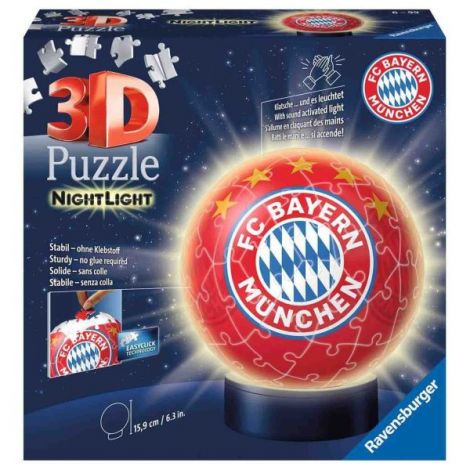 Puzzle 3D Luminos FC Bayern Ravensburger - imagine 2
