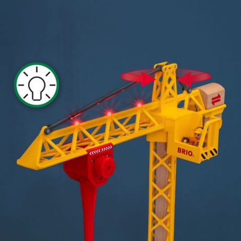 Macara Construcții Brio cu Lumini și Funcționare Manuală - imagine 3
