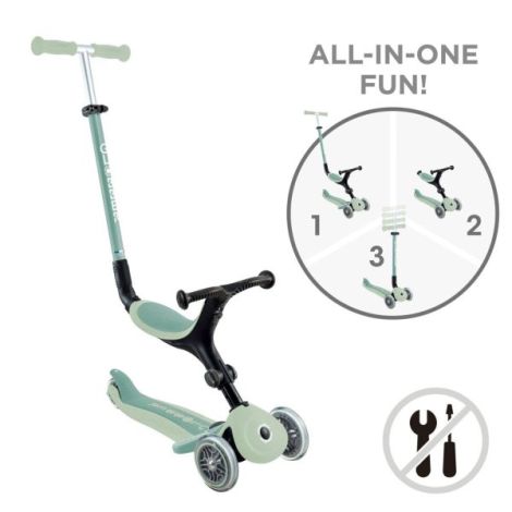 Globber Go-Up Eco 4in1 Verde Fistic - Trotineta Evolutiva - imagine 8