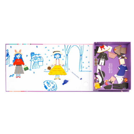 Joc Puzzle Magnetic Mieredu Imbracaminte Creativ - imagine 6
