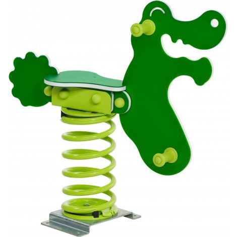 Balansoar Safari Crocodil KBT, HDPE, Ancorare Beton - imagine 4