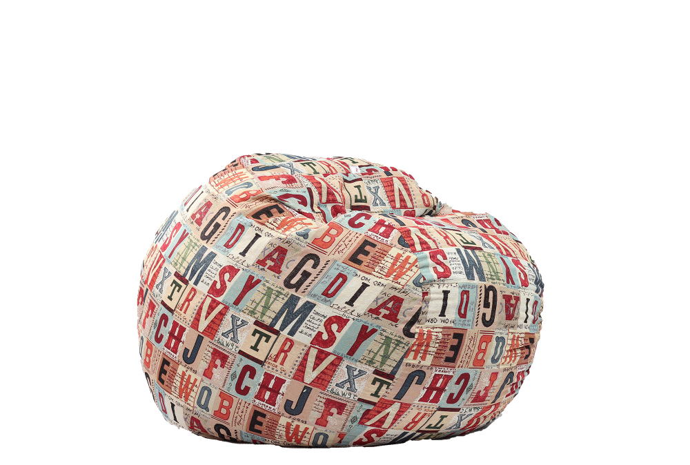 Fotoliu Pufrelax King Size Memory Mix Scrabble - imagine 4
