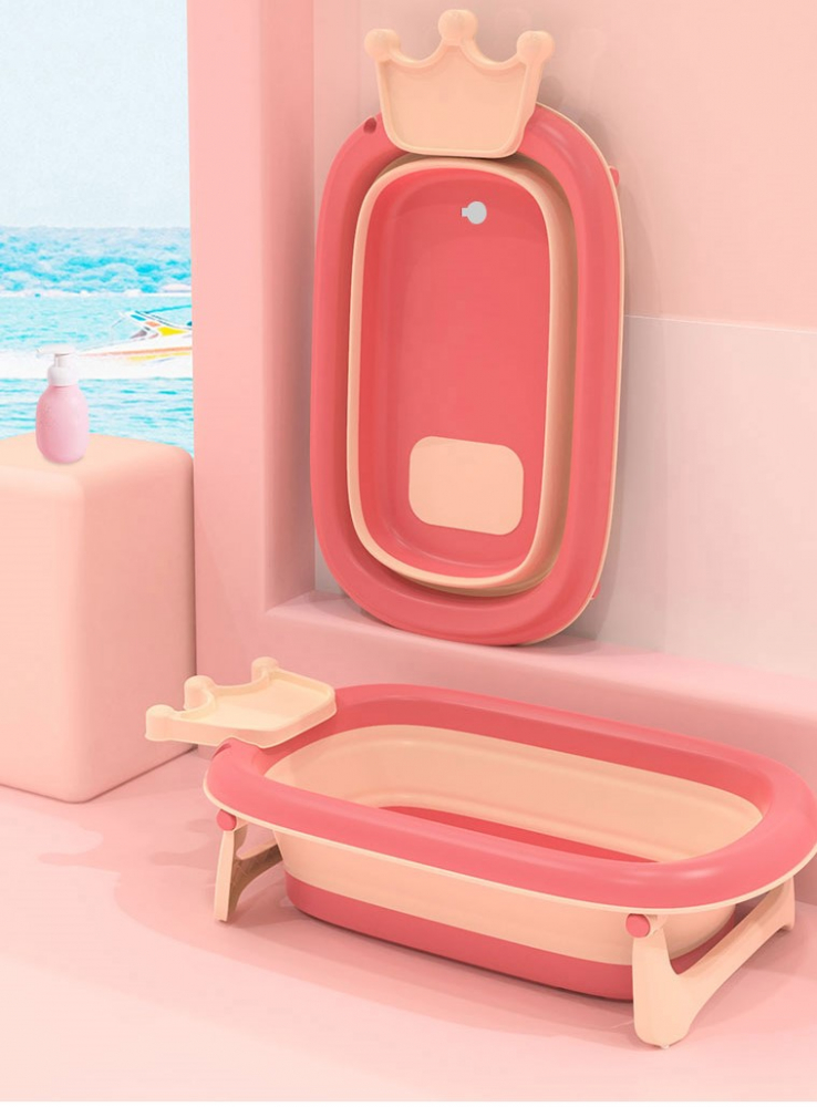 Cădiță Little Mom Crown Pink Pliabilă și Antiderapantă - imagine 3