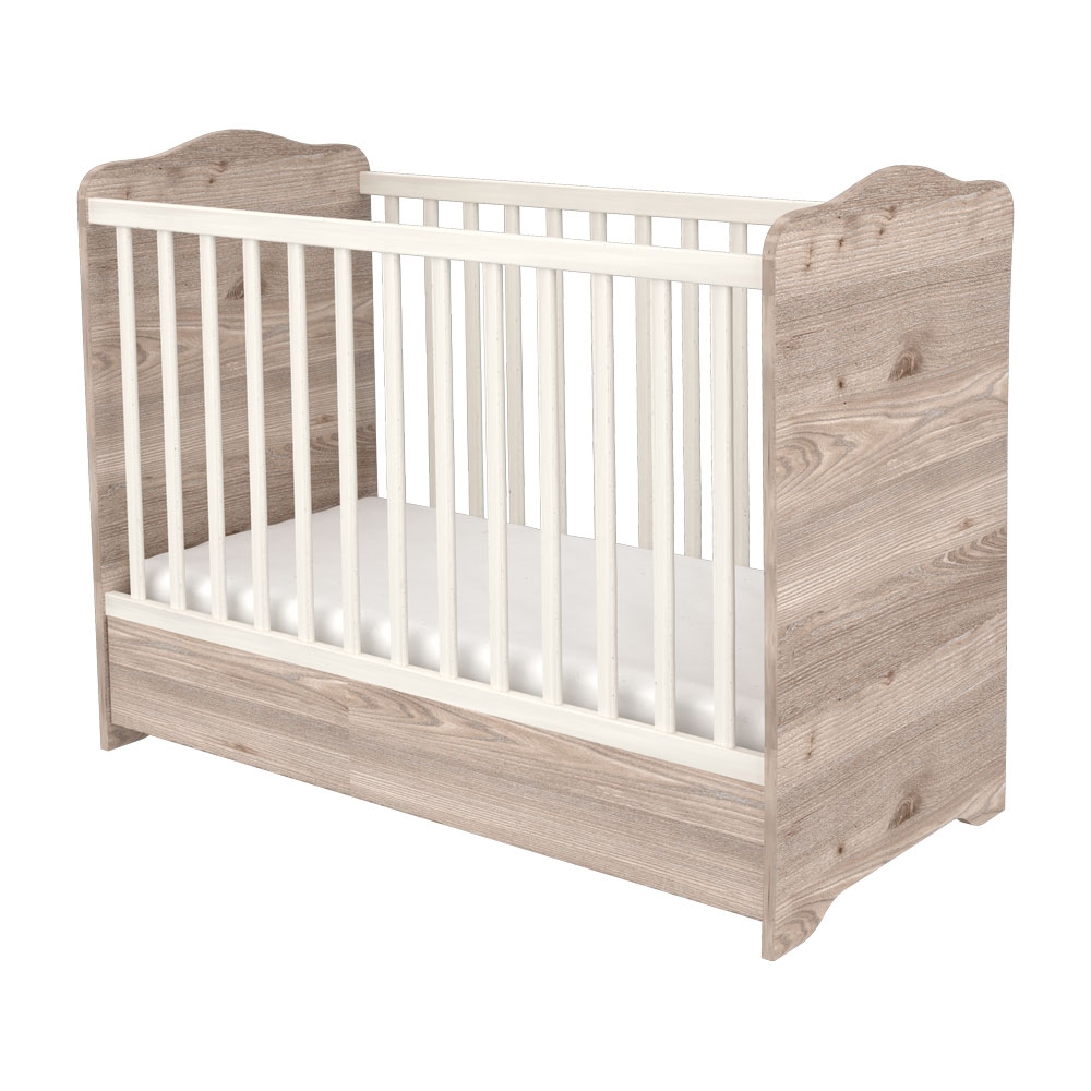 Pătuț Hubners Sofia 120x60 cu Sertar, Lemn - imagine 6