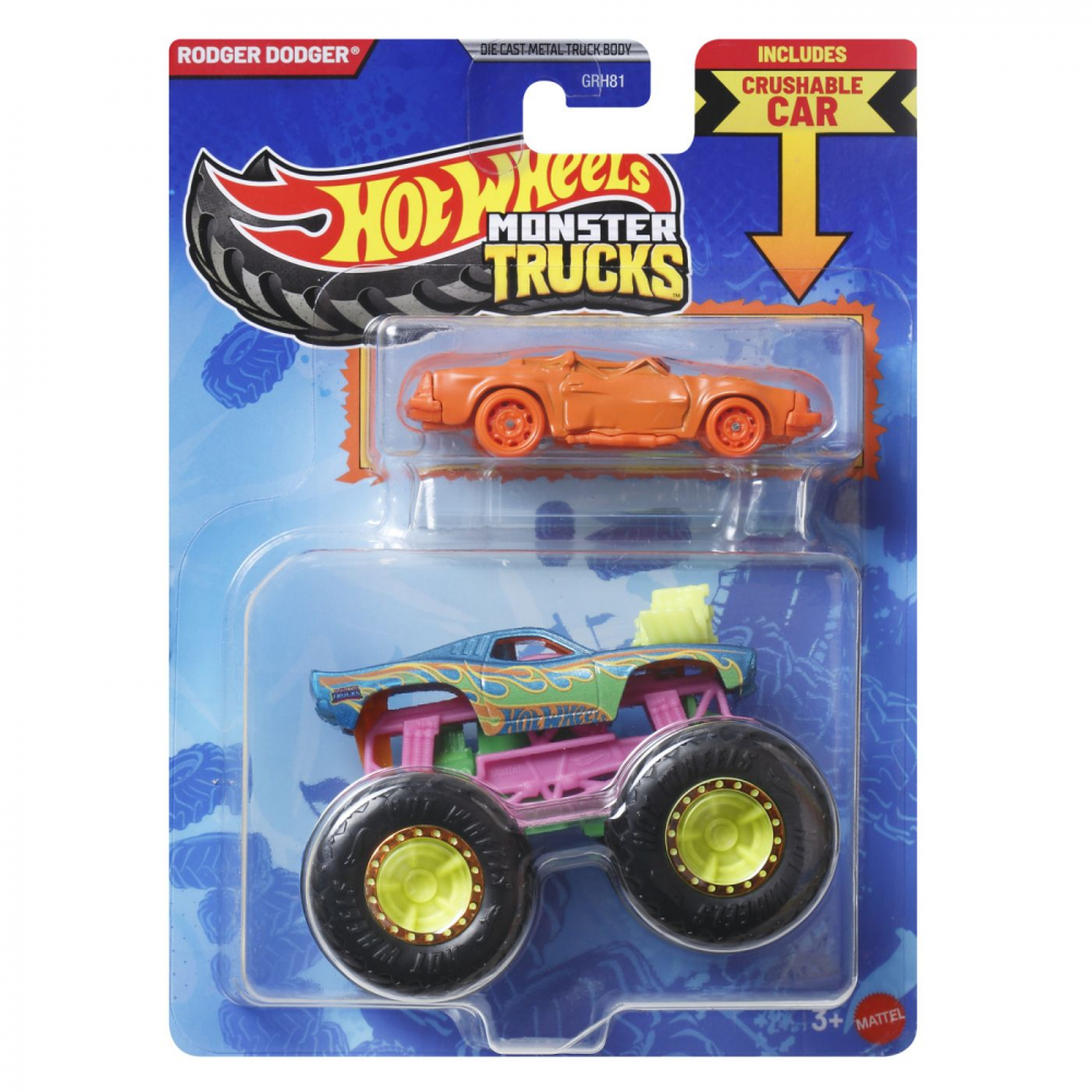 HOT WHEELS Rodger Dodger - Monster Truck Metalic