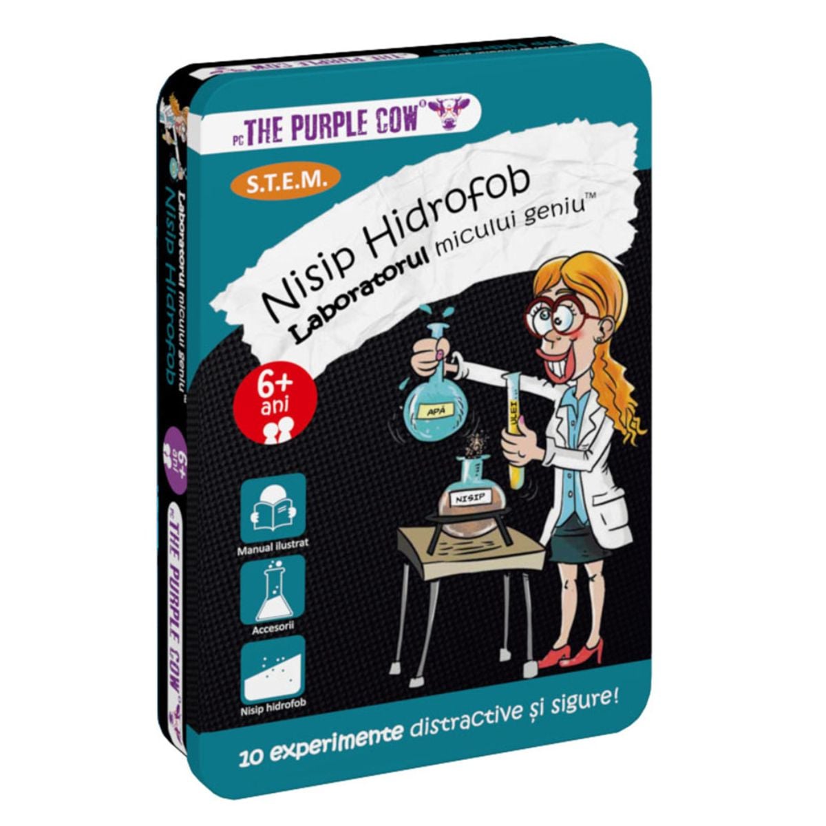 Joc educativ Nisip Hidrofob | Purple Cow