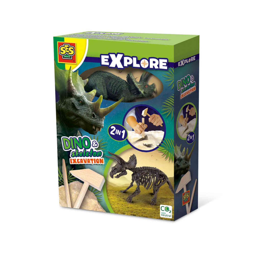 Set Excavare Triceratops 2-in-1 - Ses Creative