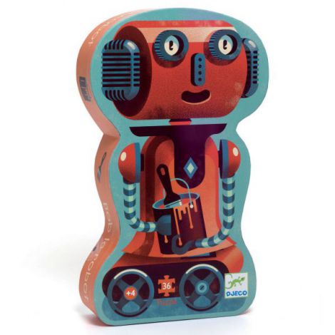 Puzzle Djeco Robotul Bob - 36 piese creative