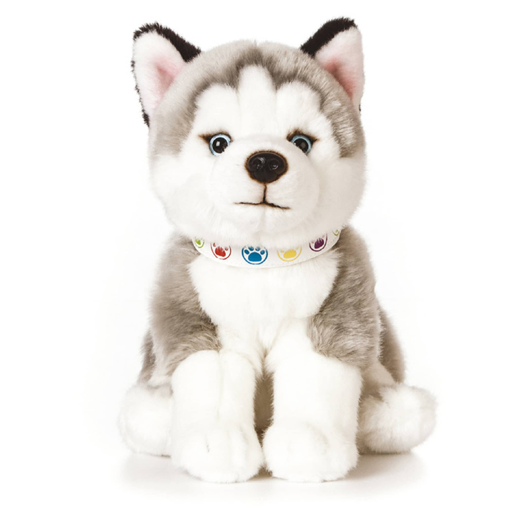 Pui Husky Plus 24cm Living Nature | Jucărie Moale