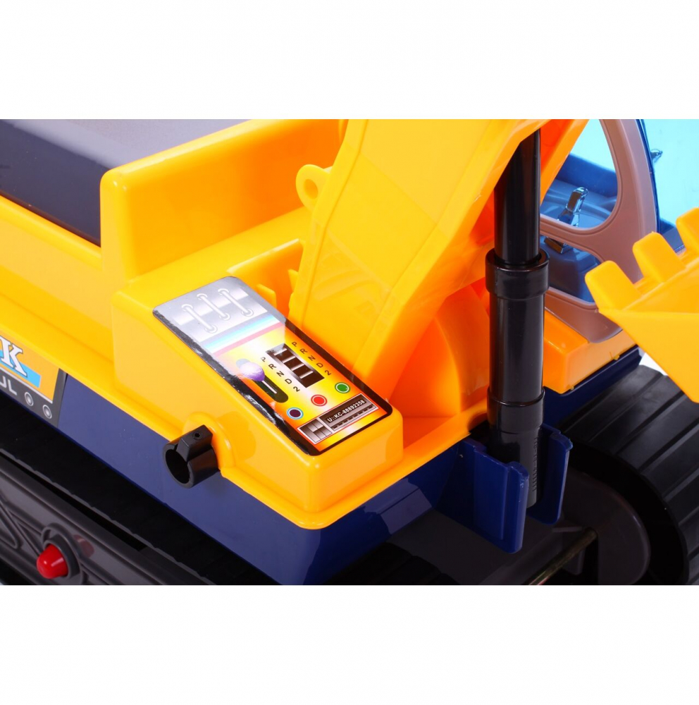Excavator Malplay Yellow cu Cupă Mobilă și Cască - imagine 9