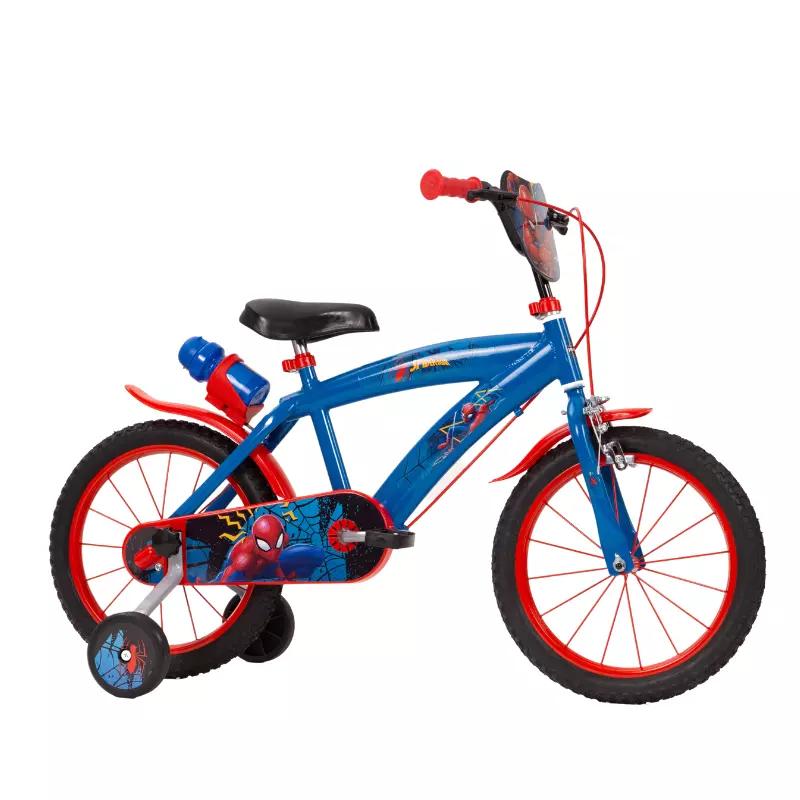Bicicleta Huffy Spiderman 16 inch cu roti ajutatoare