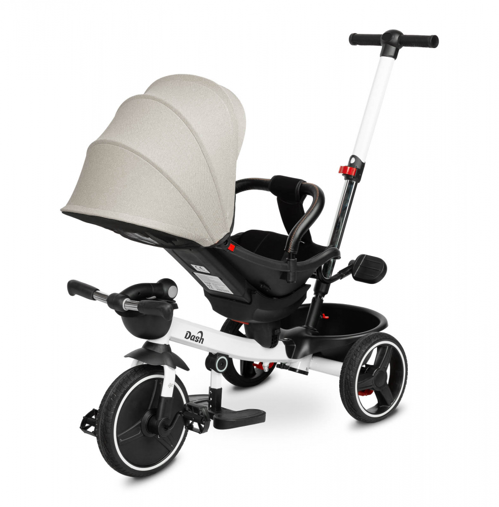 Tricicleta Toyz Dash Grey cu maner parental - imagine 4