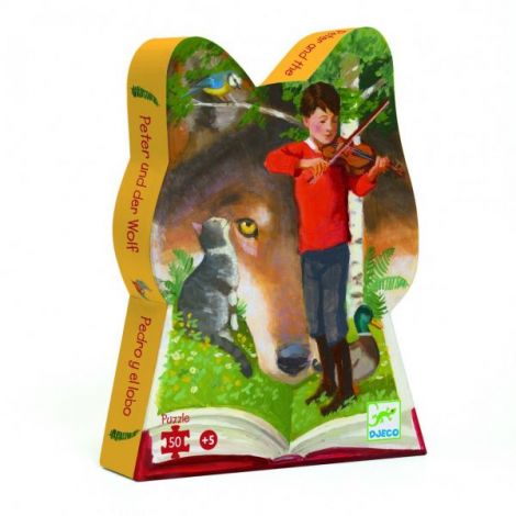 Puzzle Petrică și Lupul Djeco | 50 piese | +5 ani