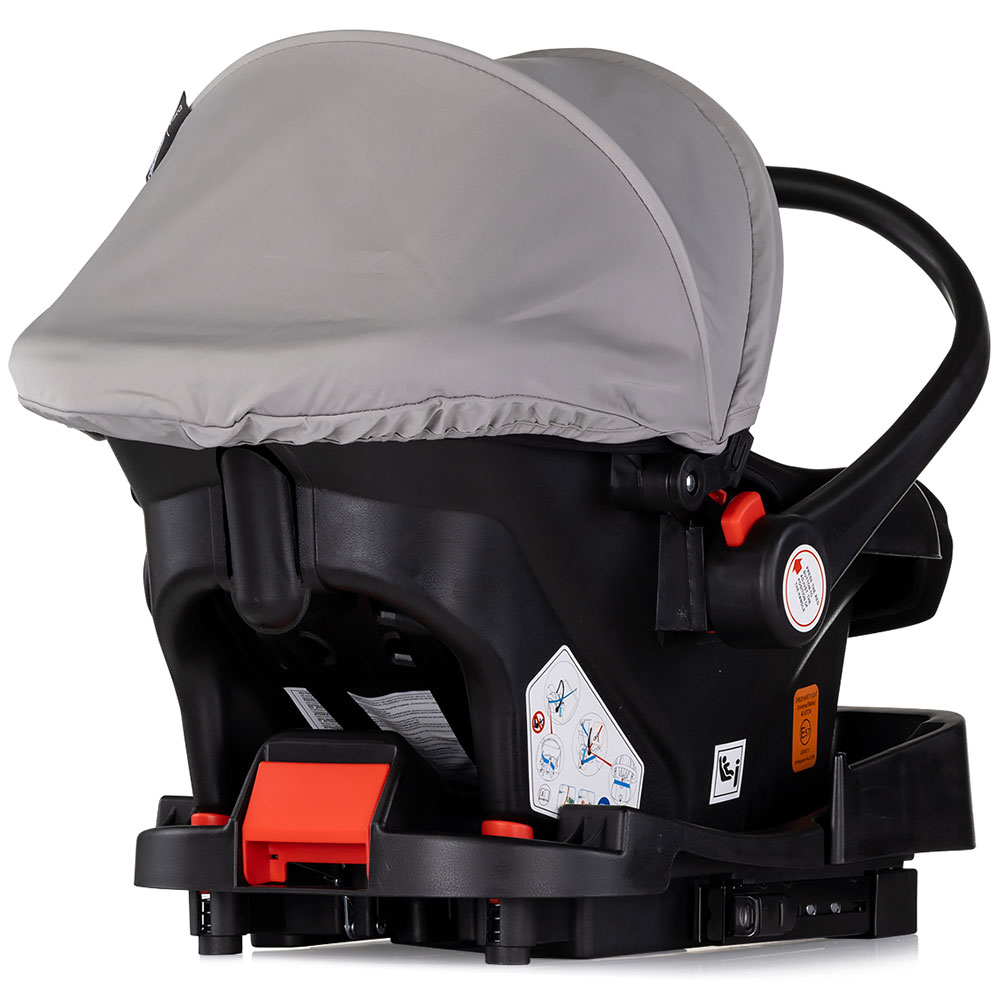 Carucior 3 in 1 Chipolino Vista Cloud Grey - imagine 7