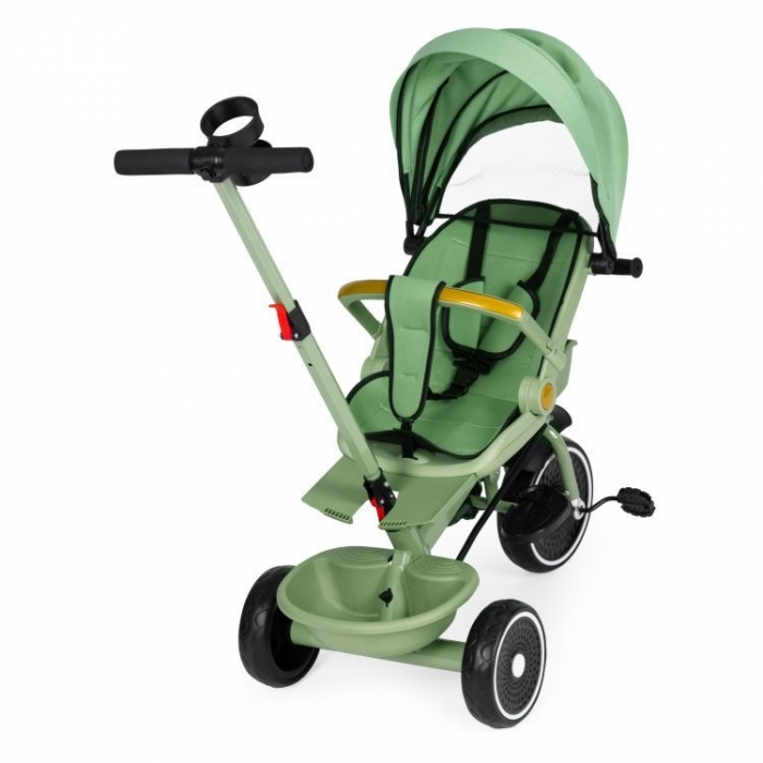 Tricicleta Ecotoys 2-in-1 Verde | Scaun 360° - imagine 3