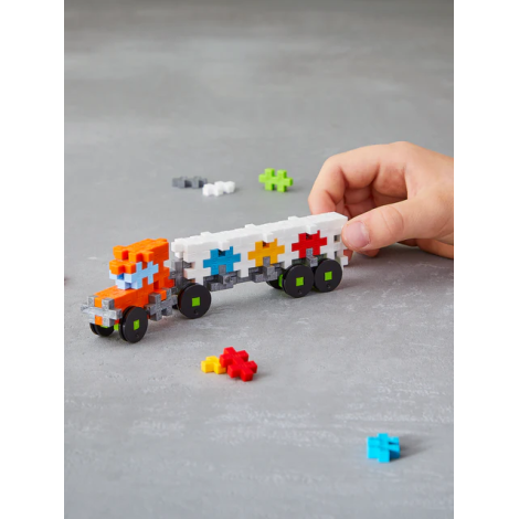 Set Plus-Plus Camion 100 piese Jucărie Educativă STEM - imagine 4