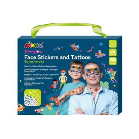 Set Stickere Tatuaje Super Eroi Avenir - Creativitate