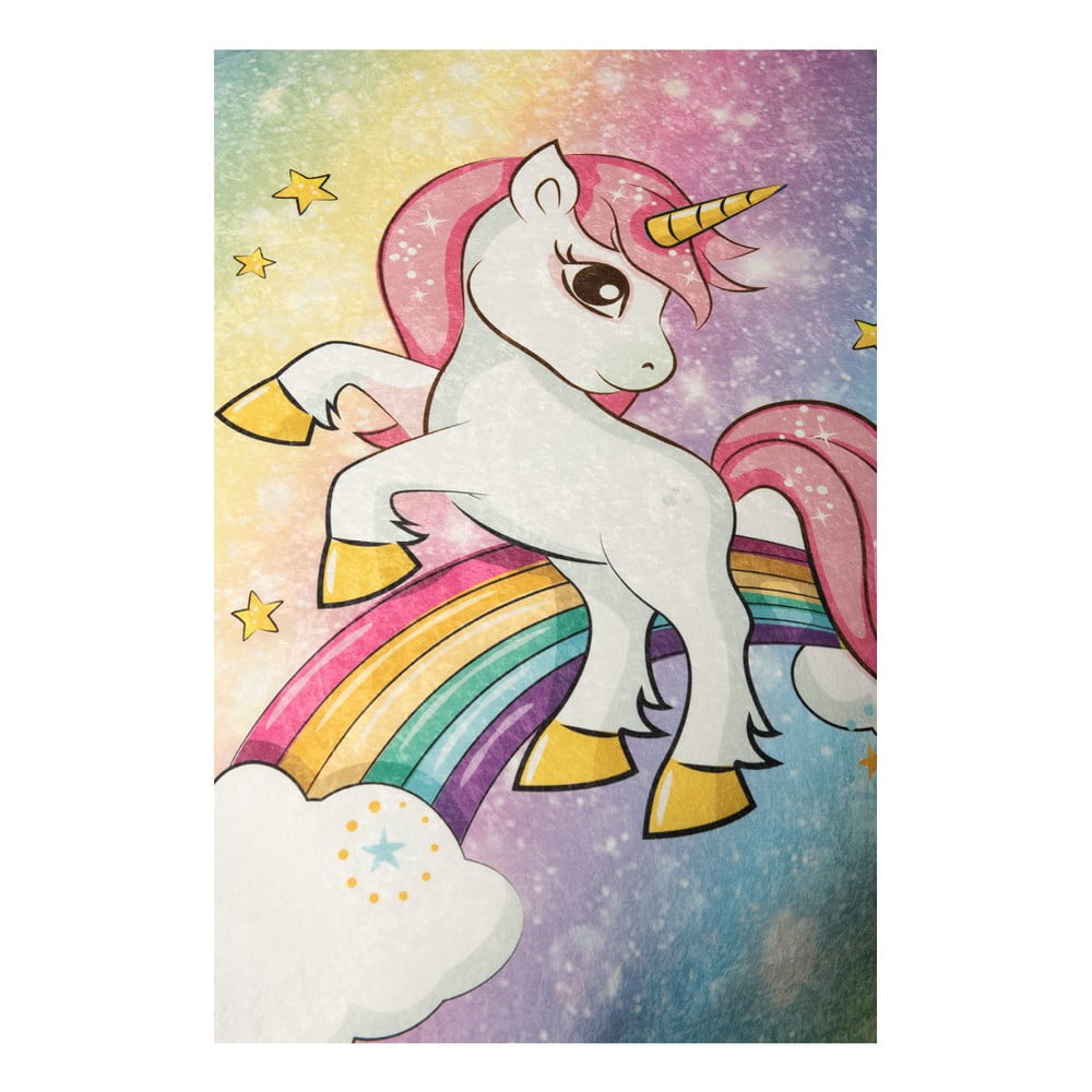 Covor Antiderapant Copii Unicorns 100x150 cm Chilai