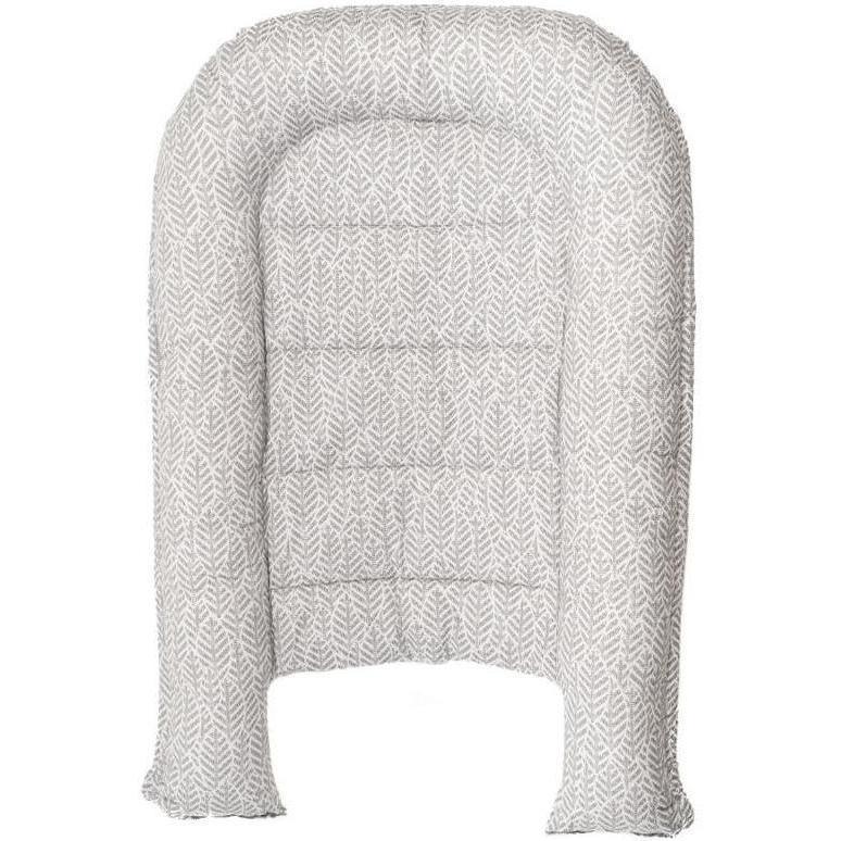Baby Nest Womar Zaffiro cu 2 Fete, Grey Leaves - imagine 3