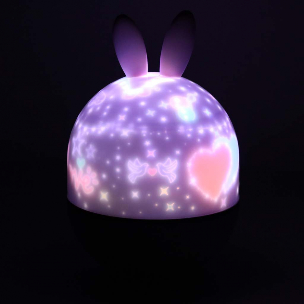 Lampa Ikonka Rabbit cu proiector și muzică
