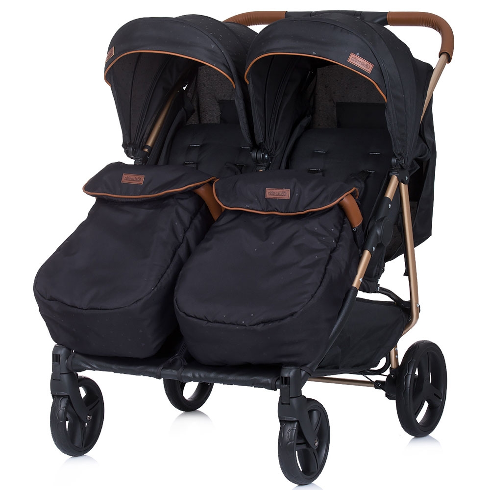 Carucior Gemeni Chipolino Passo Doble Raven, Aluminiu