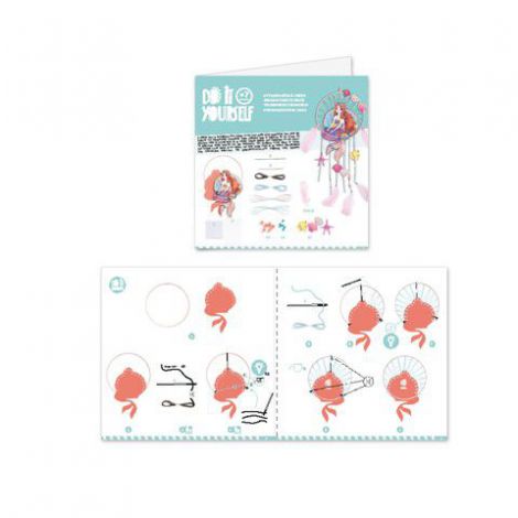 Set DIY Djeco Dreamcatcher Sirena | Creativ +7 Ani - imagine 4